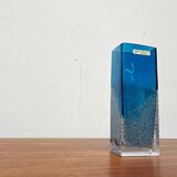 Mid-Century German Glass Block Vase by Ingrid Glas, Germany, 1960s