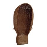 Vintage rattan wicker beach cabin Emmanuelle armchair