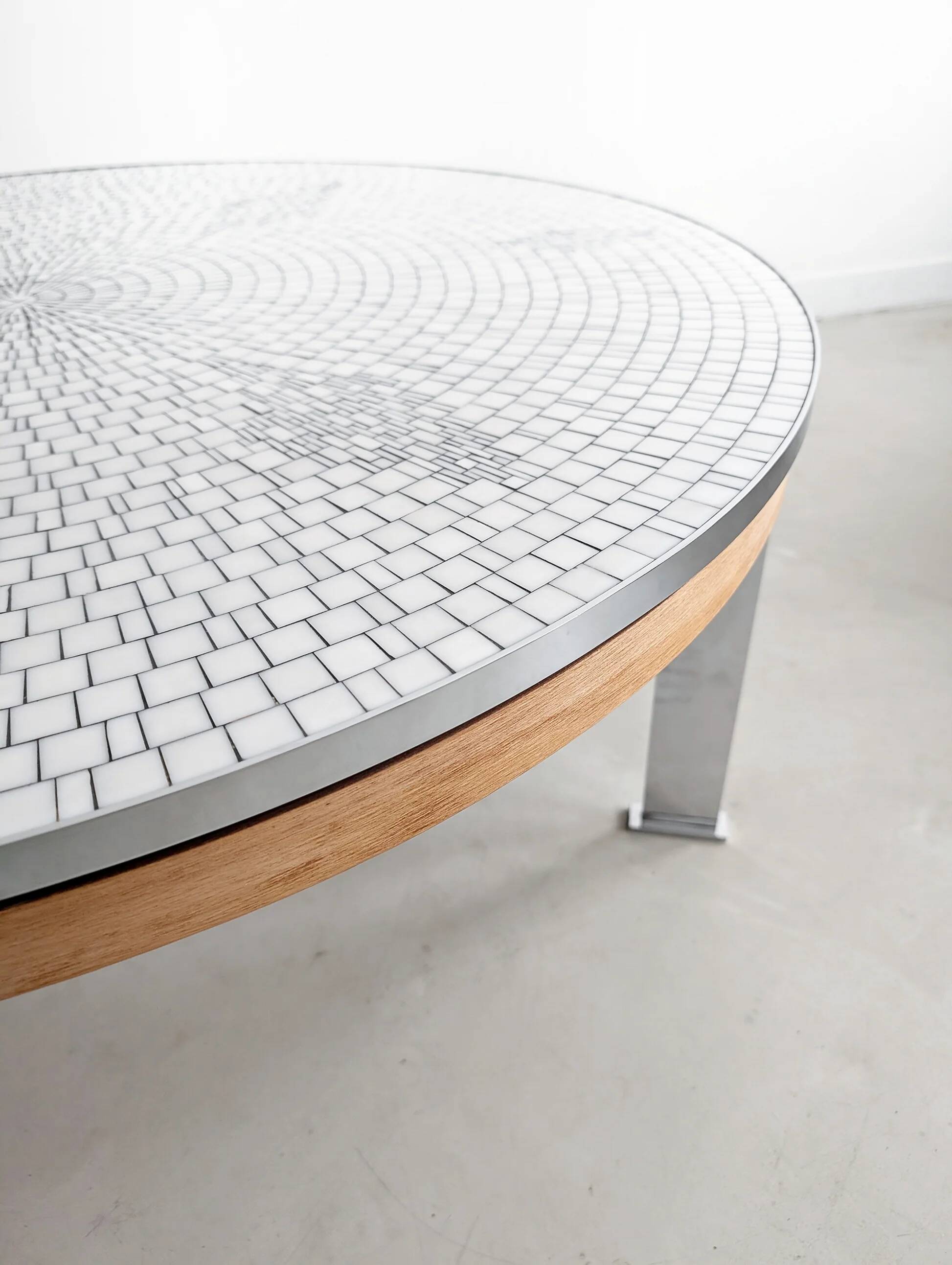 Mosaic coffee table by Berthold Müller Oerlinghausen 1960s