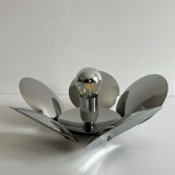 Vintage wall lamp in chromed metal France 1970