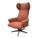 Swivel armchair from Eastern Europe by Drevotvar, Czechoslovakia, 1970s.