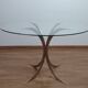 Rare 1970s round glass table