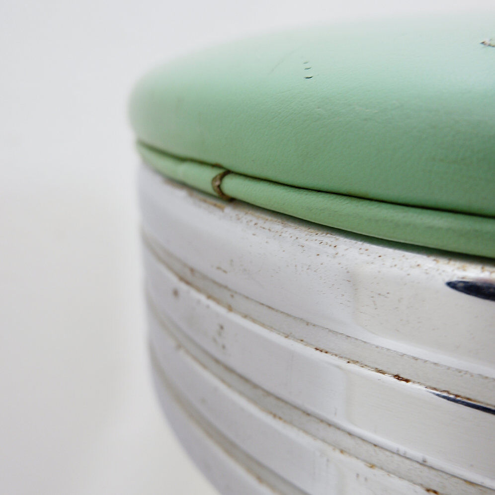 Paire de tabourets vintage style rétro des années 1950