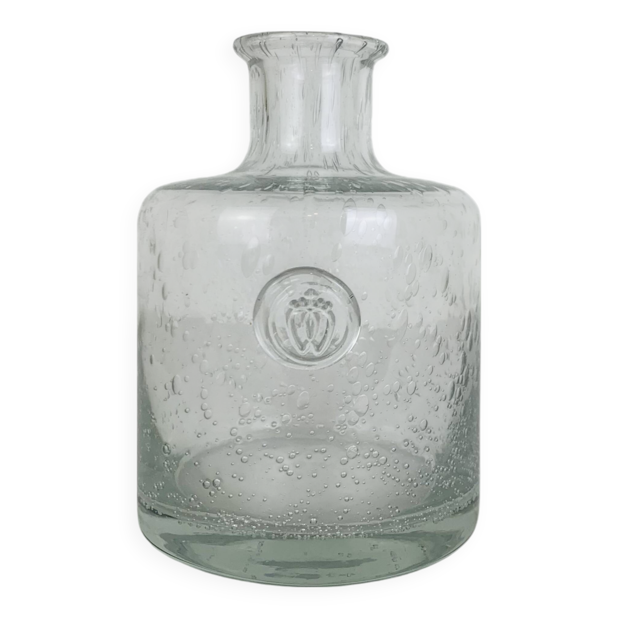 Vintage Biot bubble glass vase