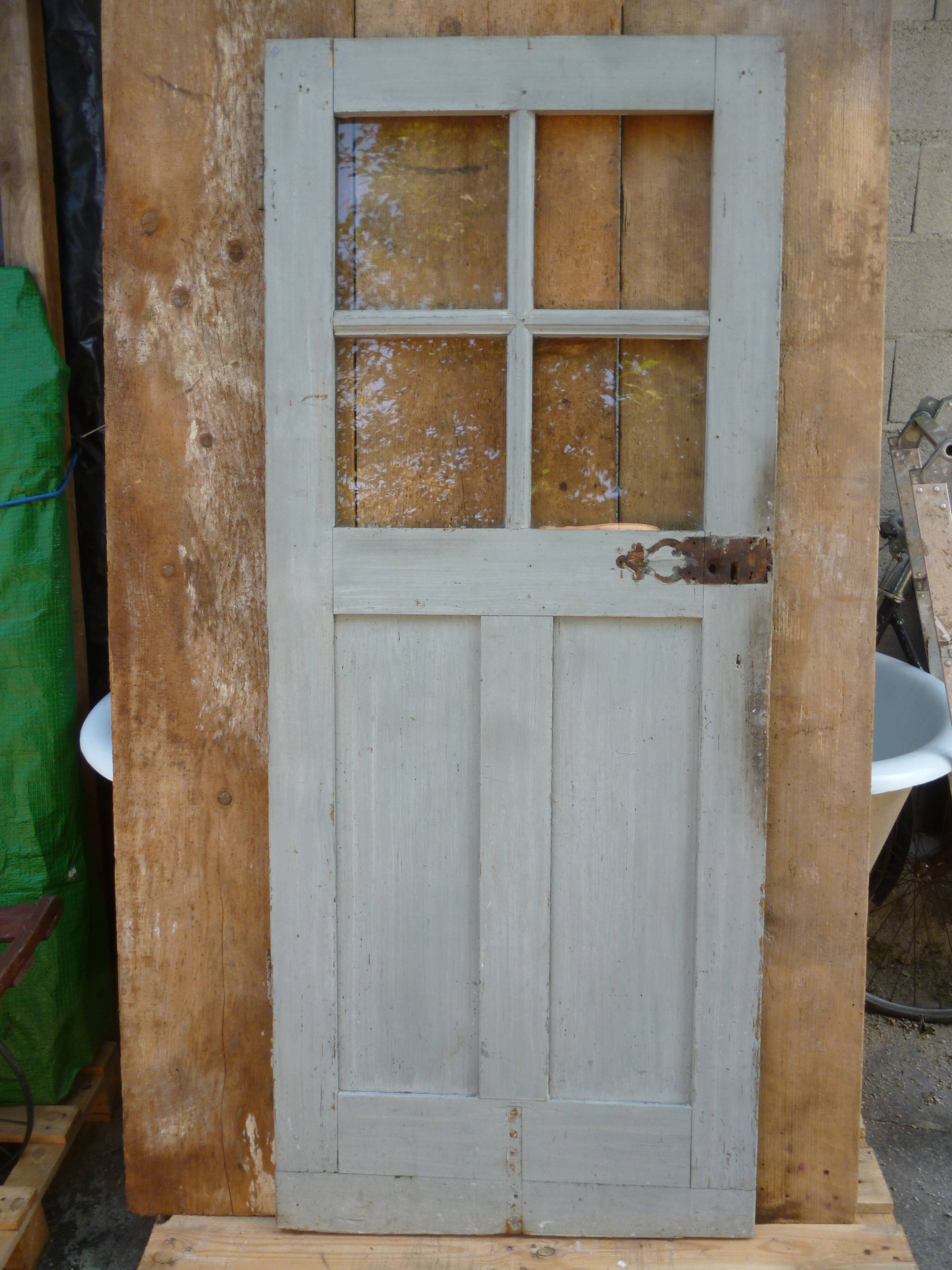 Old gray patina door