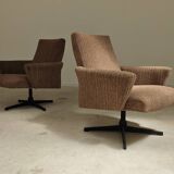 Paire de fauteuils pivotant Tchécoslovaquie 1960