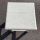 White square wooden stool