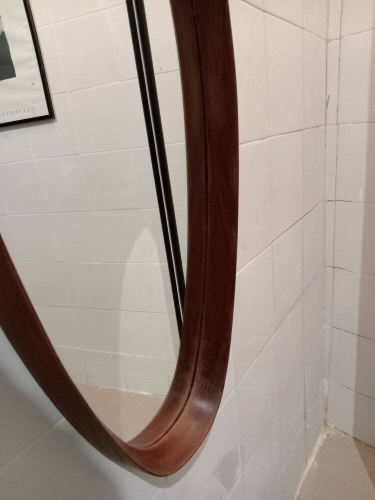 Vintage oval mirror, 1960s