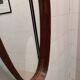 Vintage oval mirror, 1960s
