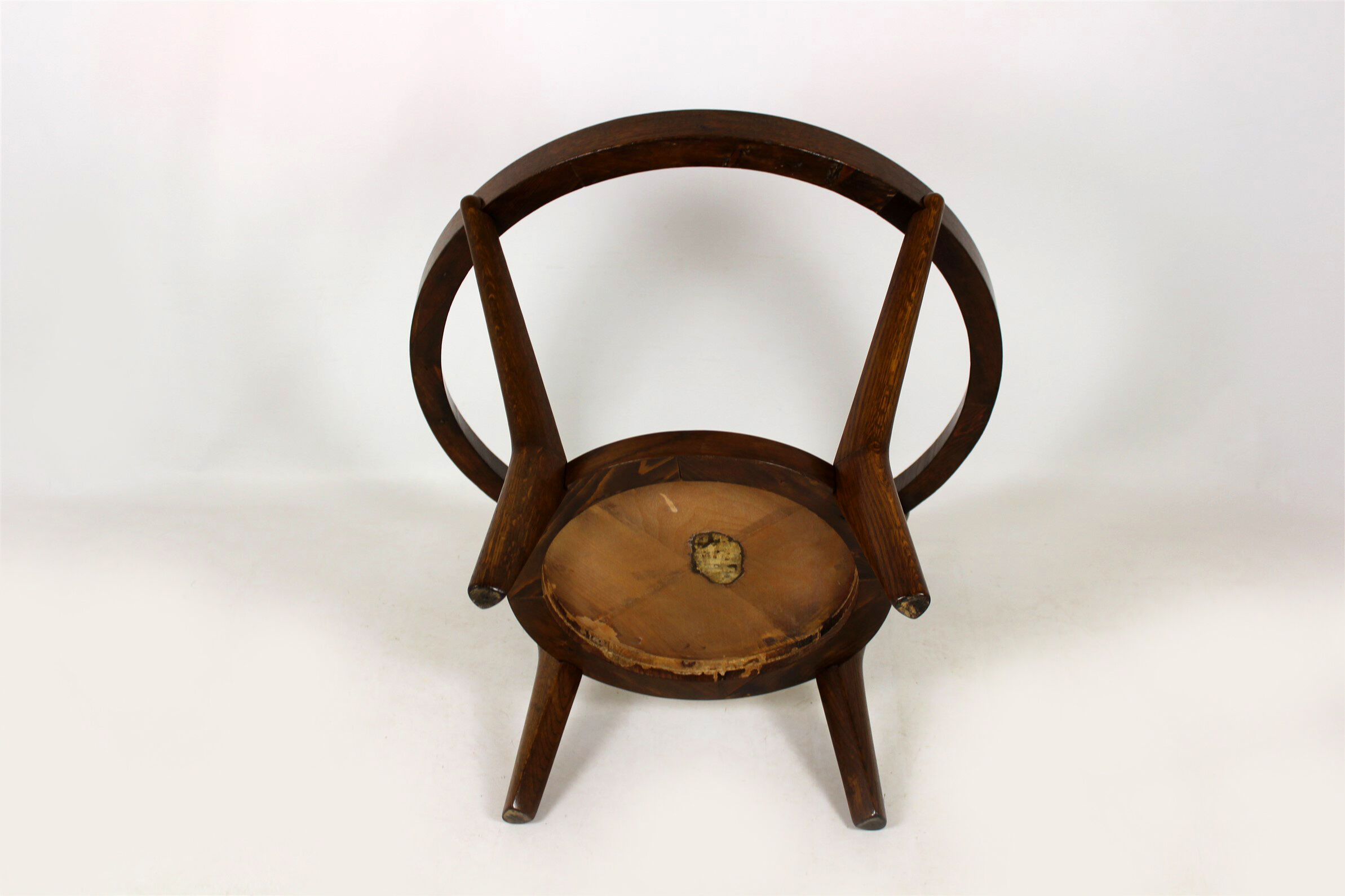 Round Coffee Table by Karel Koželka & Antonin Kropáček for Interier Praha, 1940s