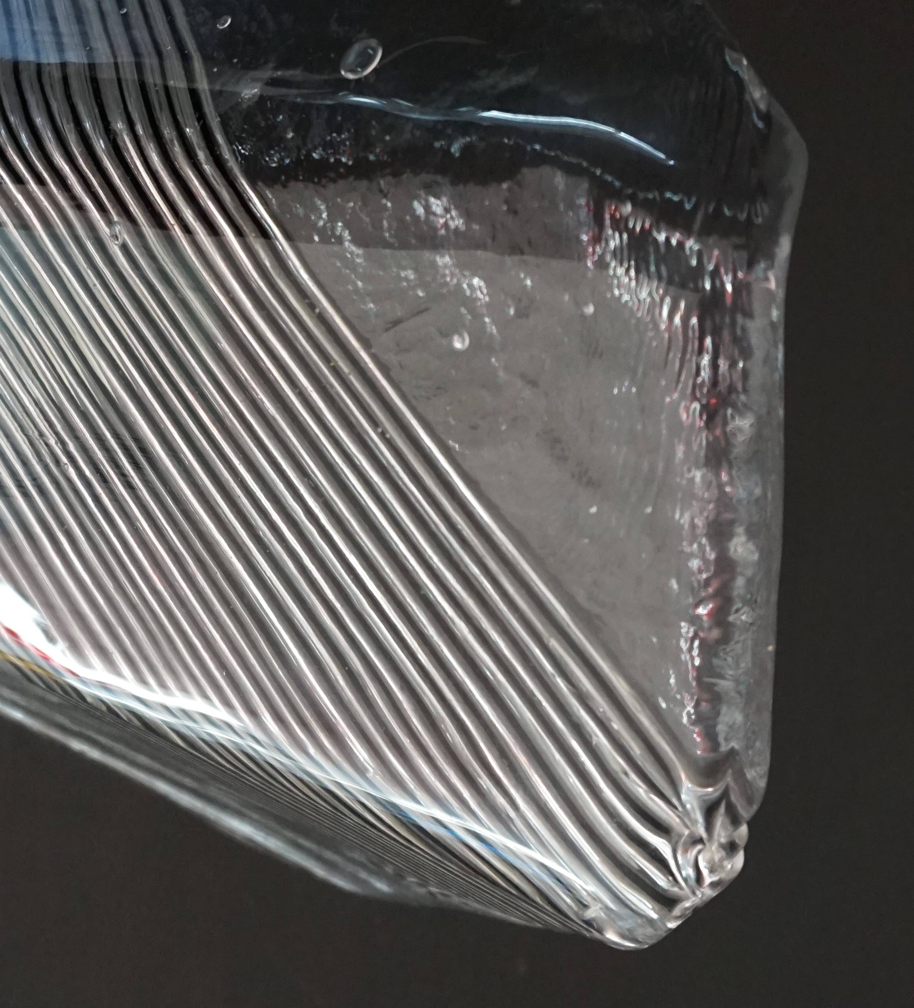 Applique en verre de Murano glacé Vetri, 1970