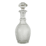 Diamond tip glass carafe 1960