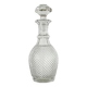 Diamond point glass carafe 1960
