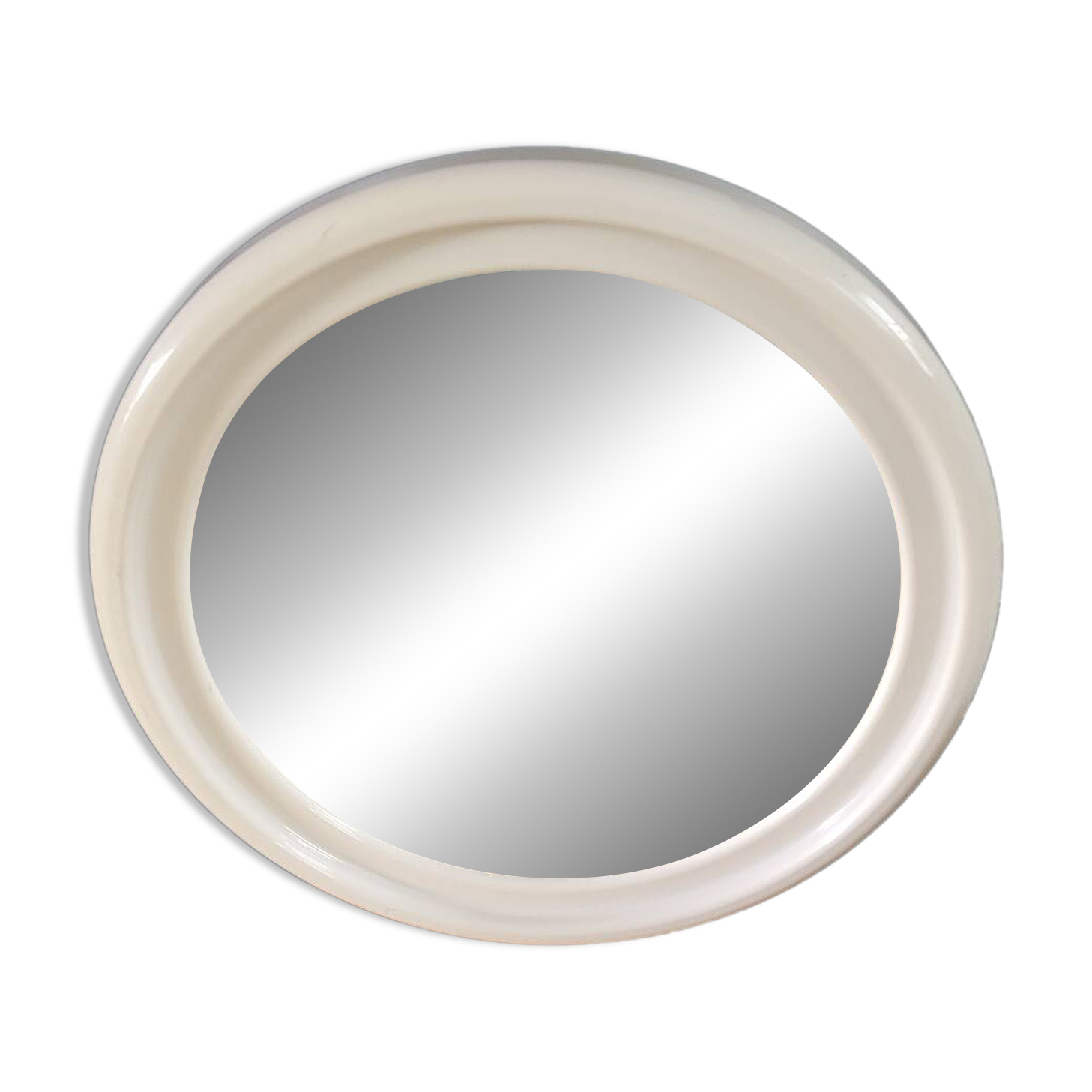 Vintage round plastic mirror
