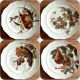 4 assiettes plates Brown-Westhead Moore and Co