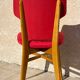 Chaise rétro vintage rouge graphique