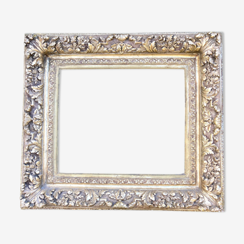 Old frame in wood and gilded stucco - 84 x 95