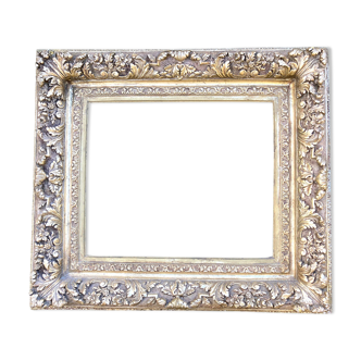 Old frame in wood and gilded stucco - 84 x 95