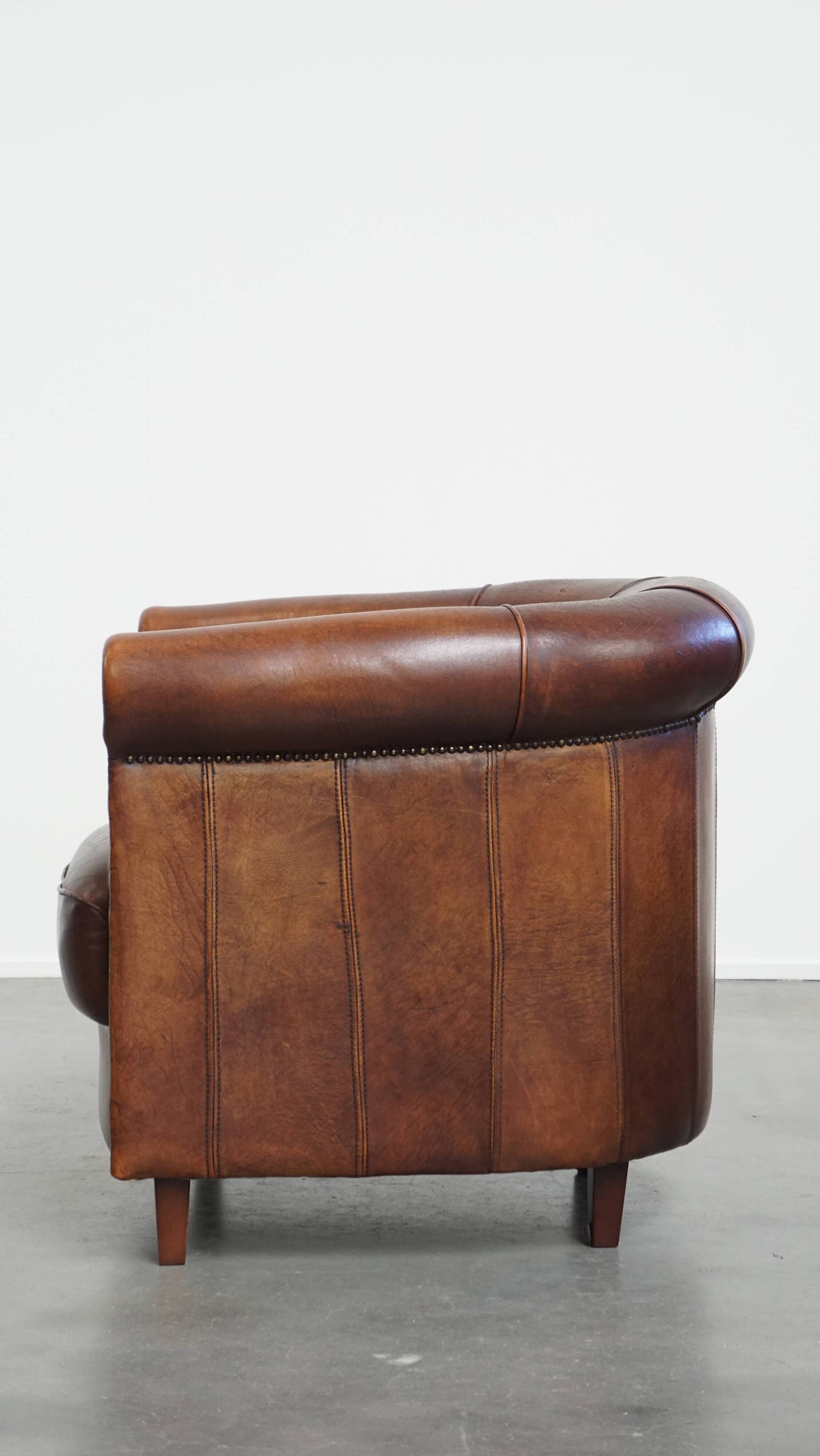 Sheepskin Leather Club Chair