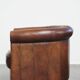 Fauteuil club en cuir de mouton
