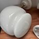 Paire d’appliques murales vintage globes blancs