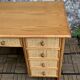 Vintage rattan and woven wicker desk 1970