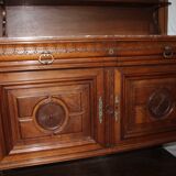 Ancient buffet on marble