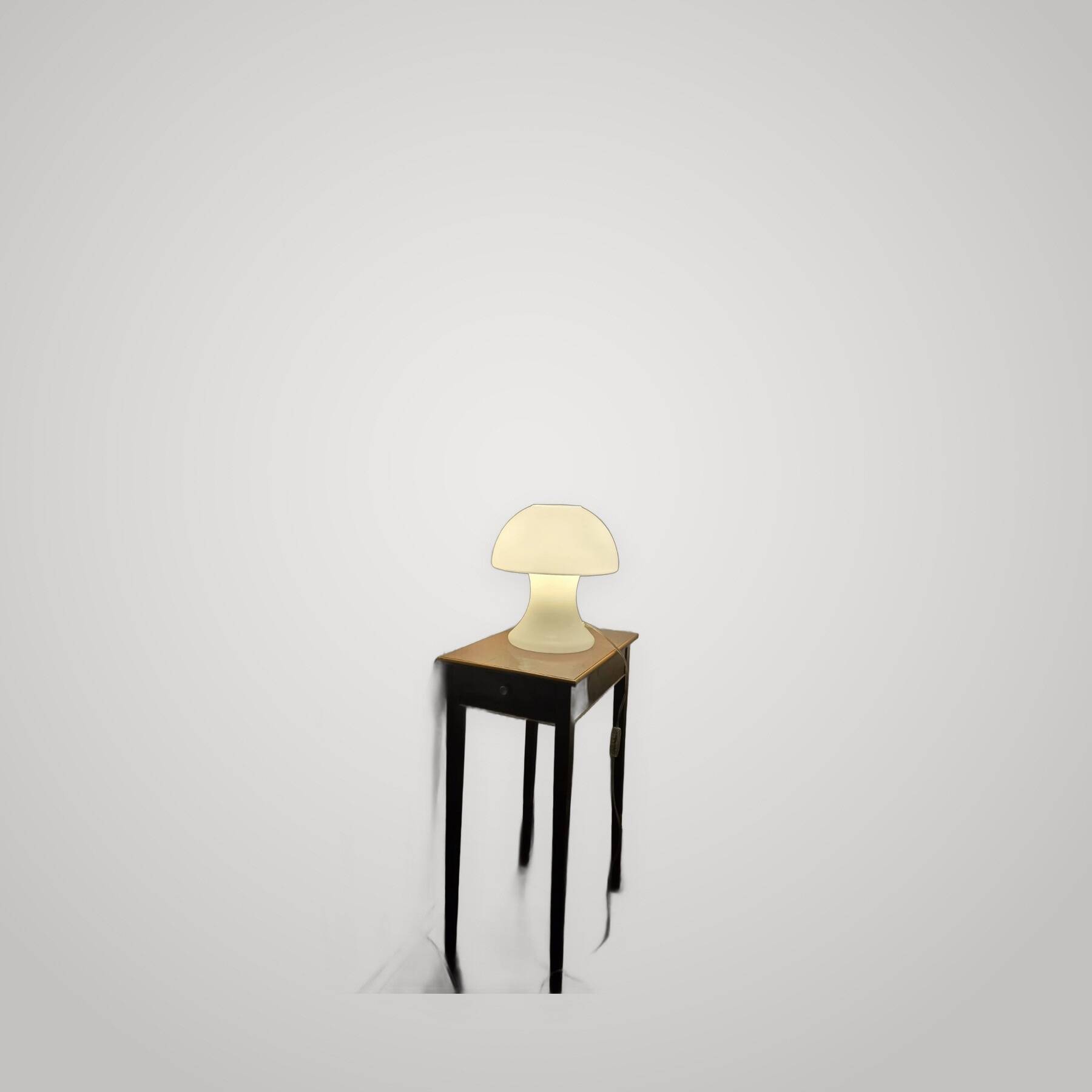 Vintage retro mushroom design desk lamp Murano Vistosi Mazzega...
