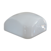 Plafonnier  à double éclairage en opaline blanche années 60 70
