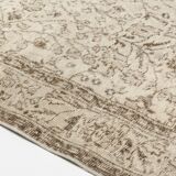 Beige Wool Tribal Carpet