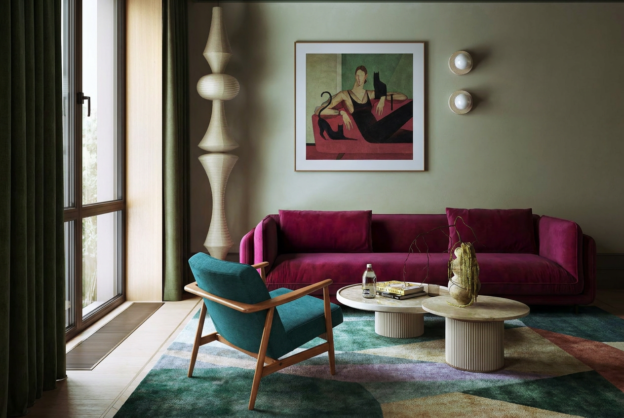 Duck green armchair