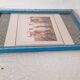 Old kitsch photograph in pretty vintage glass frame