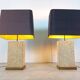 Pair of pierre de France table lamps, 1970s