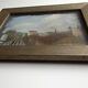 Yvonne Vicat (1902-1994) Pastel Tableau Paysage urbain mai 1946