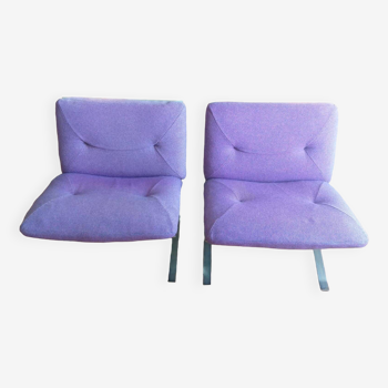 A pair of Joker armchairs by Olivier Mourgue. Airbone edition.