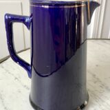 Milk pot blue king Salins art deco 30s