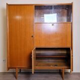 Vintage secretary cabinet from the 60s in teak