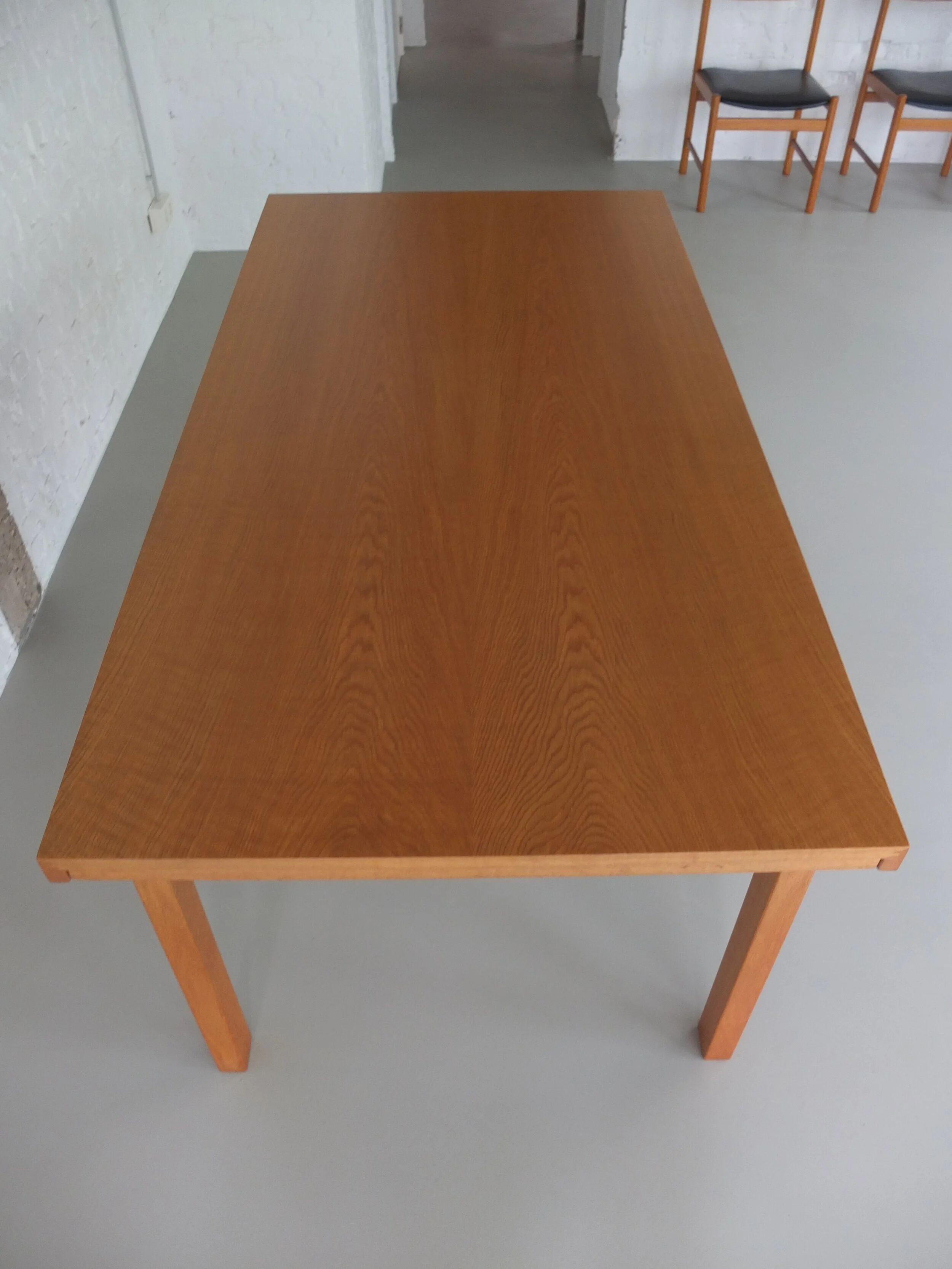 Dining set in natural oak by Meubelatelier Vanda, 1970s
