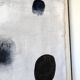 Tableau abstrait sur toile de lin dans le goût de Joan Miro