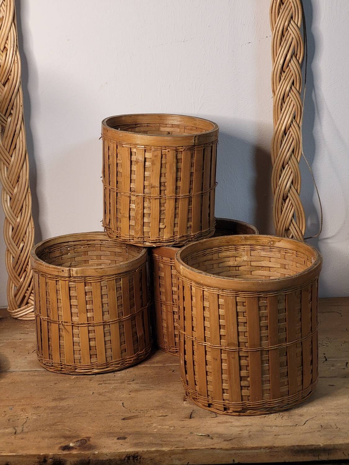 Bamboo pots