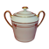 Paillet Limoges - large porcelain sugar pot art deco gilded décor