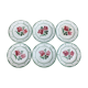 6 Assiettes à dessert Monique par Digoin Sarreguemines
