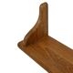 Vintage book shelf wall rack 1970s wood minimalist design