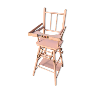 Chaise haute de poupée vintage