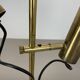 Unique 3-spot brass ceiling light koch and lowy style omi lighting germany, 1970