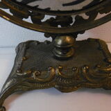 Brass table mirror