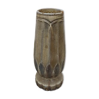 Old vintage cast iron vase