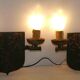 Pair of heraldic coat of lamp for the 60's century