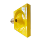 Yellow Metal Wall Light by Klaus Hempel for Kaiser Leuchten, 1970s
