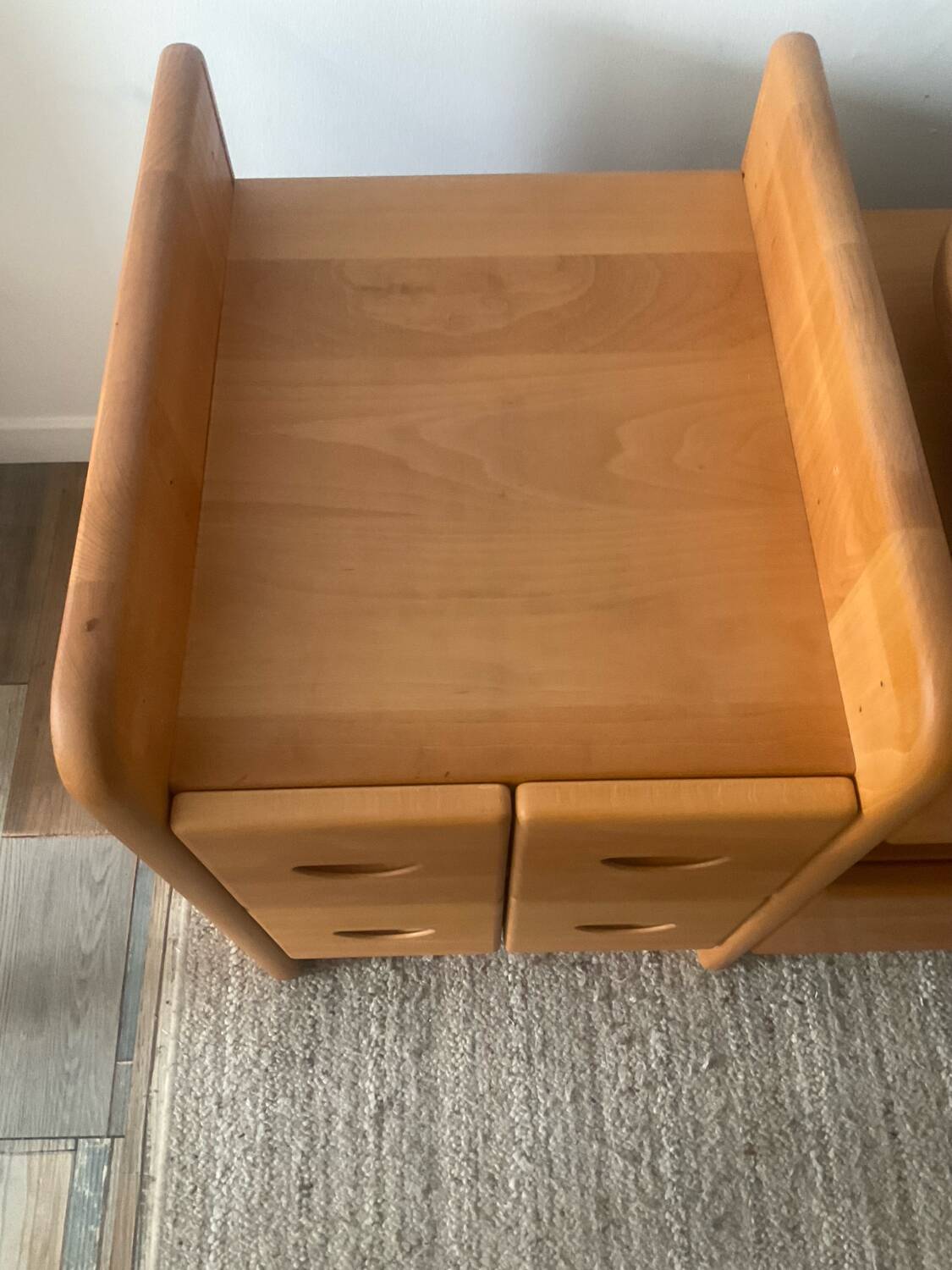 Danish TV cabinet in solid beech from the 70s-80s